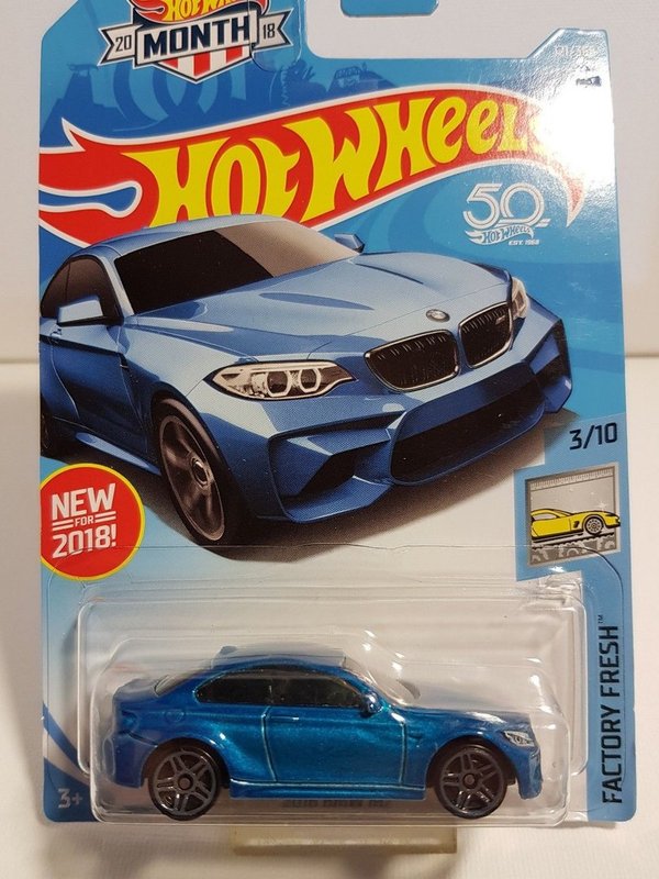 Hot Wheels 2018 BMW M2 NEU OVP long card ERROR Modell