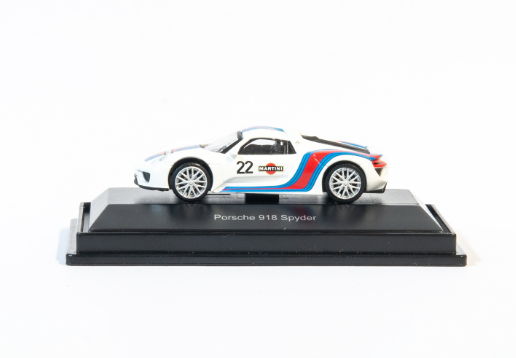 Schuco 1:87 H0 Porsche 3er Set Cayman , 911 Turbo, 918 Martini